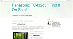 Desktop Screenshot of panasonic-tc-l32c3hq.blogspot.com