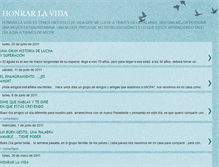 Tablet Screenshot of honrarlavidaesdignidad.blogspot.com