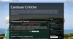 Desktop Screenshot of cambusecritiche.blogspot.com