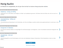 Tablet Screenshot of honig-kaufen.blogspot.com