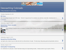 Tablet Screenshot of geocachingcolorado.blogspot.com