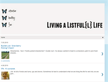 Tablet Screenshot of livingalistfulllife.blogspot.com