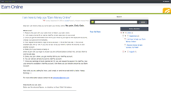 Desktop Screenshot of earnonline-noinvest.blogspot.com