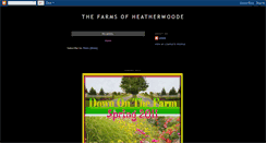 Desktop Screenshot of farmsofheatherwoode.blogspot.com