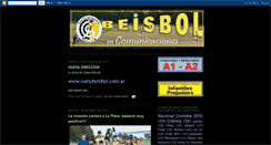 Desktop Screenshot of beisbolencomunicaciones.blogspot.com