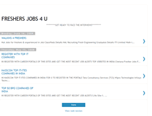 Tablet Screenshot of bestjobs4freshers.blogspot.com