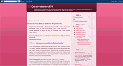 Desktop Screenshot of creativetesters678.blogspot.com