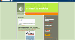 Desktop Screenshot of alamedillanoticias.blogspot.com