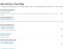 Tablet Screenshot of missmccoysclass.blogspot.com