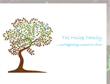 Tablet Screenshot of heslepfamily.blogspot.com