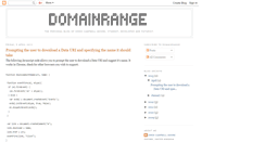 Desktop Screenshot of domainrange.blogspot.com