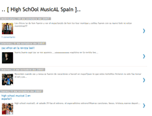 Tablet Screenshot of highschoolmusicalspain.blogspot.com