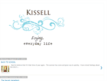 Tablet Screenshot of kissellfam.blogspot.com