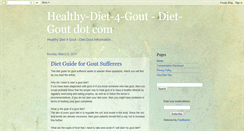 Desktop Screenshot of healthy-diet-4-gout.blogspot.com