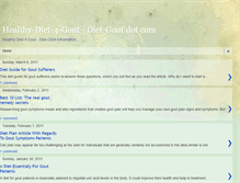 Tablet Screenshot of healthy-diet-4-gout.blogspot.com