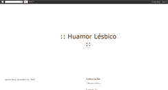 Desktop Screenshot of huamorlesbico.blogspot.com