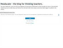 Tablet Screenshot of headucate.blogspot.com