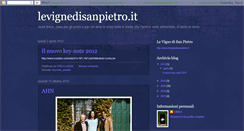 Desktop Screenshot of levignedisanpietro.blogspot.com