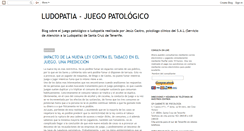 Desktop Screenshot of juegopatologico.blogspot.com