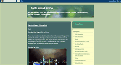 Desktop Screenshot of facts-about-china.blogspot.com