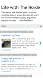Mobile Screenshot of lifewiththehorde.blogspot.com