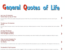 Tablet Screenshot of generalquotesoflife.blogspot.com