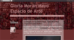 Desktop Screenshot of gloriamoranmayoespaciodearte.blogspot.com