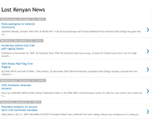 Tablet Screenshot of lostkenyannews.blogspot.com