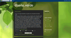 Desktop Screenshot of disennoverde.blogspot.com