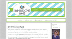 Desktop Screenshot of meaningfulnest.blogspot.com