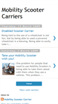 Mobile Screenshot of mobilityscootercarrier.blogspot.com