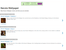 Tablet Screenshot of naruto-wallpaper.blogspot.com