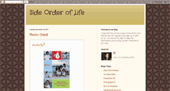 Desktop Screenshot of mysideorderoflife.blogspot.com