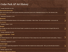 Tablet Screenshot of cedarparkaparthistory.blogspot.com