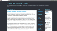 Desktop Screenshot of culturamediaticadebolsillo.blogspot.com