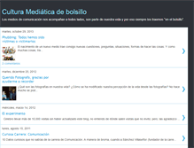 Tablet Screenshot of culturamediaticadebolsillo.blogspot.com