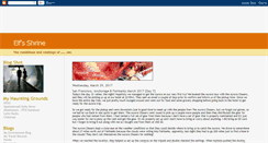 Desktop Screenshot of elfshrine.blogspot.com