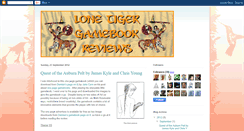 Desktop Screenshot of lonetigerreviews.blogspot.com