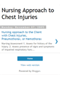 Mobile Screenshot of nursingapproachchestinjuries.blogspot.com