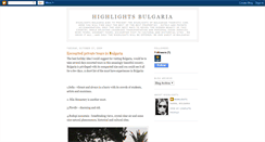 Desktop Screenshot of highlightsbulgaria.blogspot.com