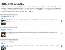 Tablet Screenshot of highlightsbulgaria.blogspot.com