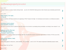 Tablet Screenshot of melbournepropertyinvestor.blogspot.com