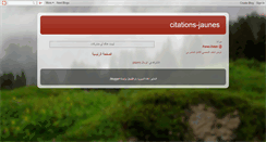 Desktop Screenshot of citations-jaunes.blogspot.com