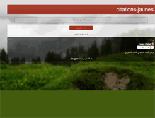 Tablet Screenshot of citations-jaunes.blogspot.com