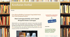 Desktop Screenshot of kesehatanherbal21.blogspot.com