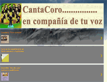 Tablet Screenshot of cantacoro.blogspot.com