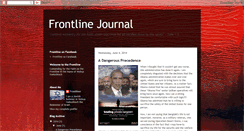 Desktop Screenshot of frontlinejournal.blogspot.com