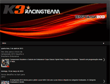 Tablet Screenshot of k3racingteam.blogspot.com