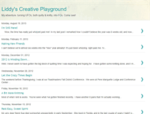 Tablet Screenshot of liddyscreativeplayground.blogspot.com