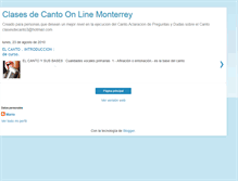 Tablet Screenshot of clasesdecantoonline.blogspot.com